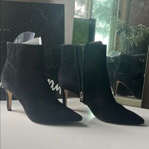 Sam Edelman Black Suede Ankle Booties